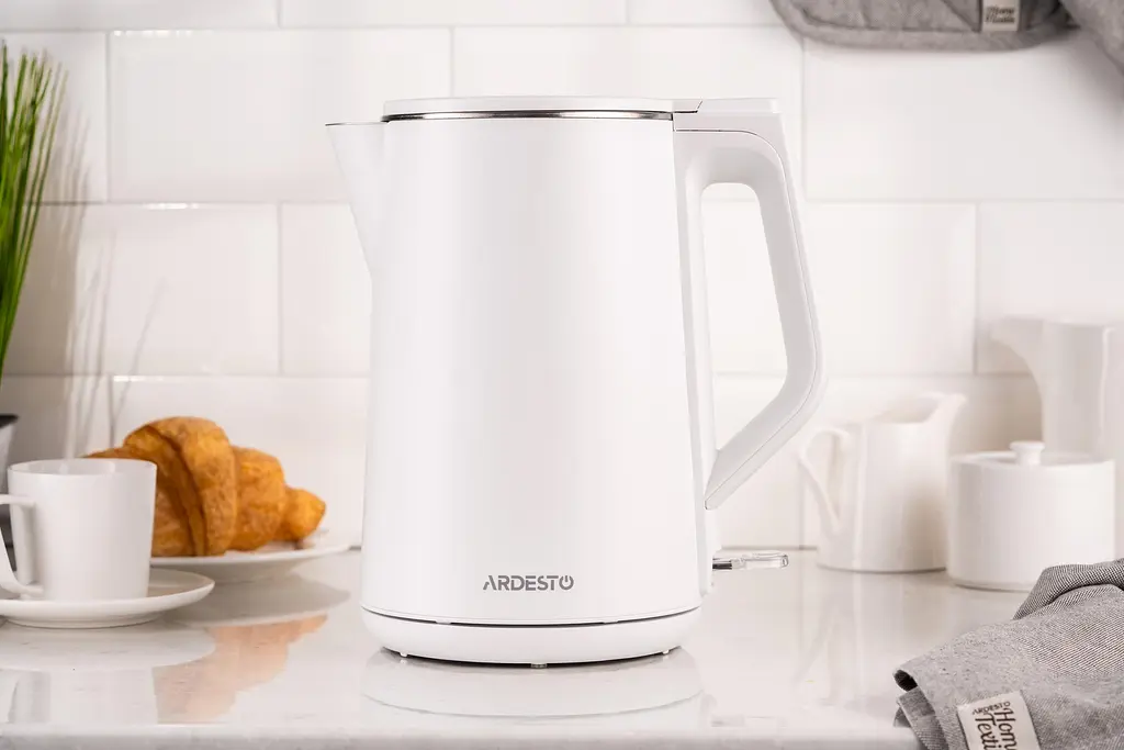 Ardesto Электрочайник EKL-X50 1.5 л 2200 Вт двойные стенки Strix контроль белый - фото 2