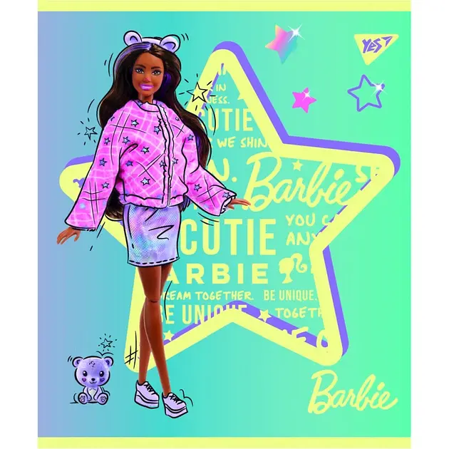 Набір зошитів Yes Barbie А5 в лінійку 12 аркушів 10 шт. (766803) - фото 2