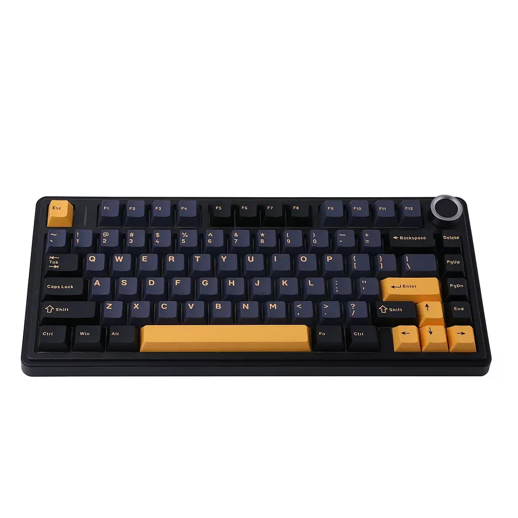 Игровая механическая клавиатура AULA F75 / Три режима подключения / Leobog Axis Reaper Switch / Dark Blue - фото 2