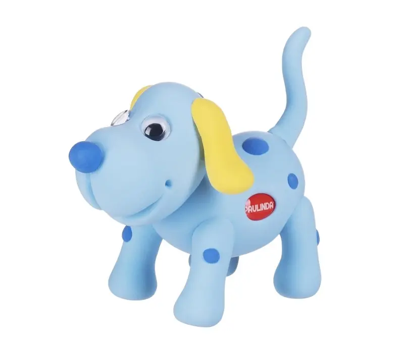 Маса для ліплення Paulinda Super Dough Fun4one Пес  з рухомими очима блакитний (PL-1 562) - фото 2