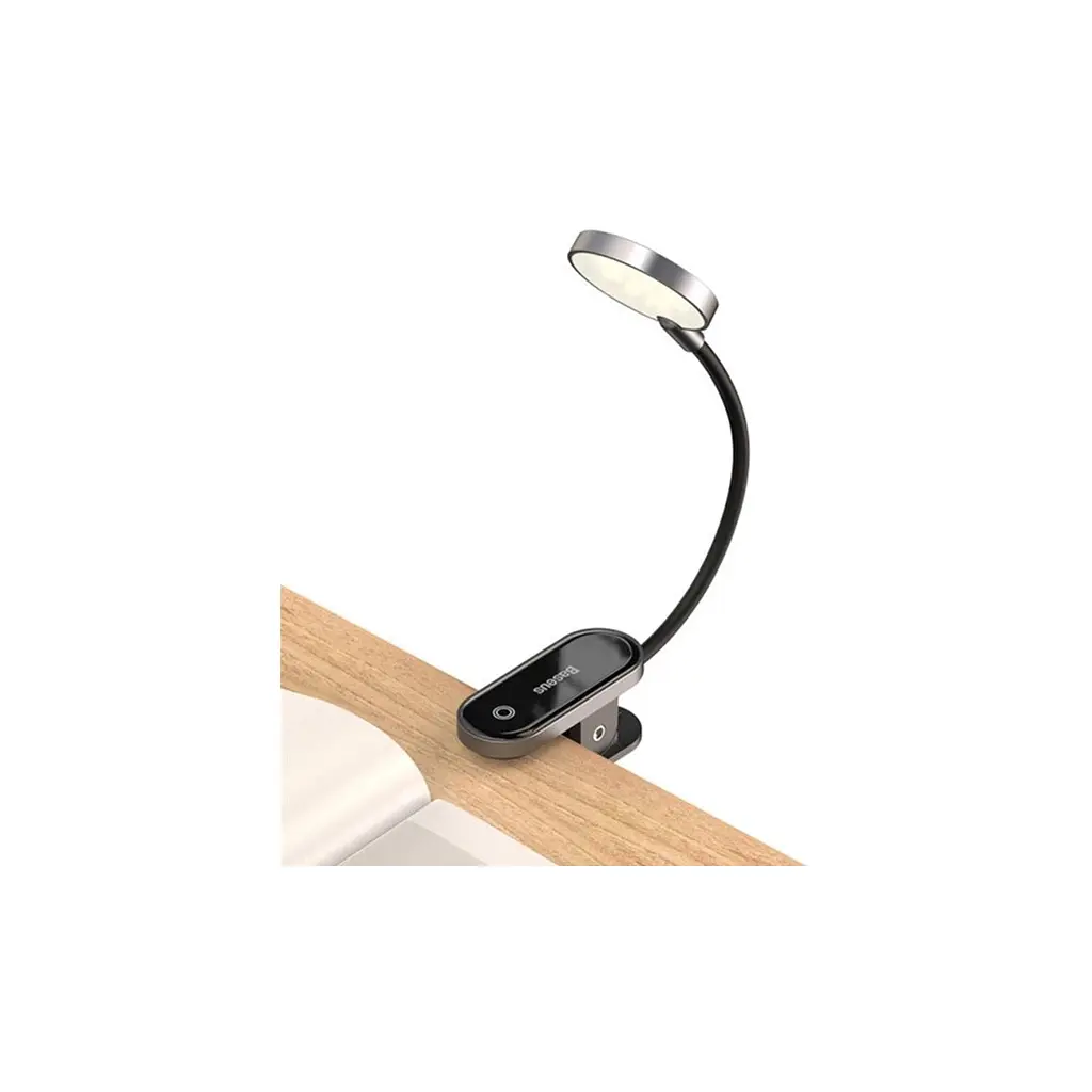 Настільна лампа Baseus Comfort Reading Mini Clip Lamp with battery Dark Gray (DGRAD-0G) - фото 4