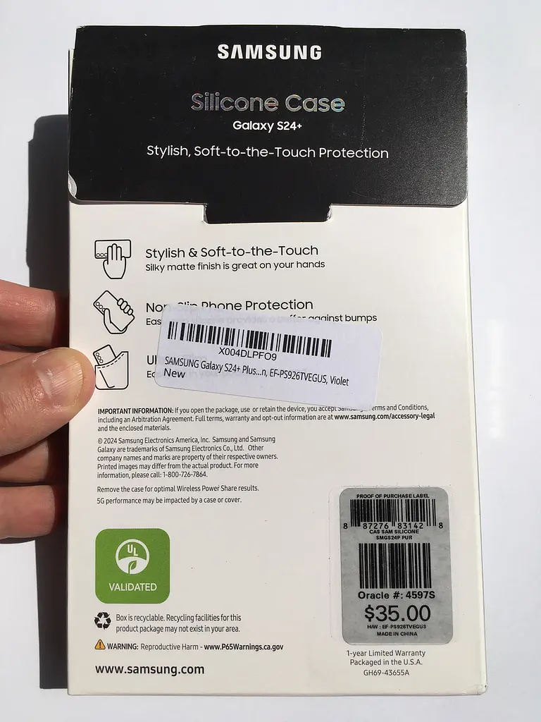 Оригінальний силіконовий чохол для Samsung Galaxy S24 Plus (S926) Silicone Case Violet EF-PS926TVEGWW - фото 3