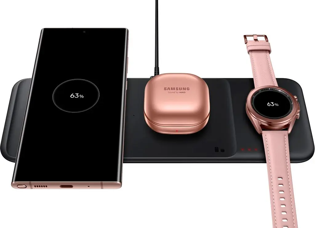 Бездротовий зарядний пристрій Samsung Wireless Charger Trio Black (EP-P6300TBRGRU) [98345] - фото 5