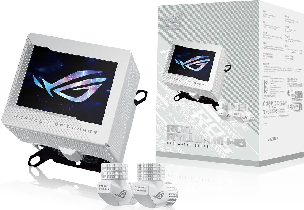 СВО ASUS ROG RYUJIN III WB LCD CPU-Wasserblock (90RC00V0-M0UAY0) - фото 4