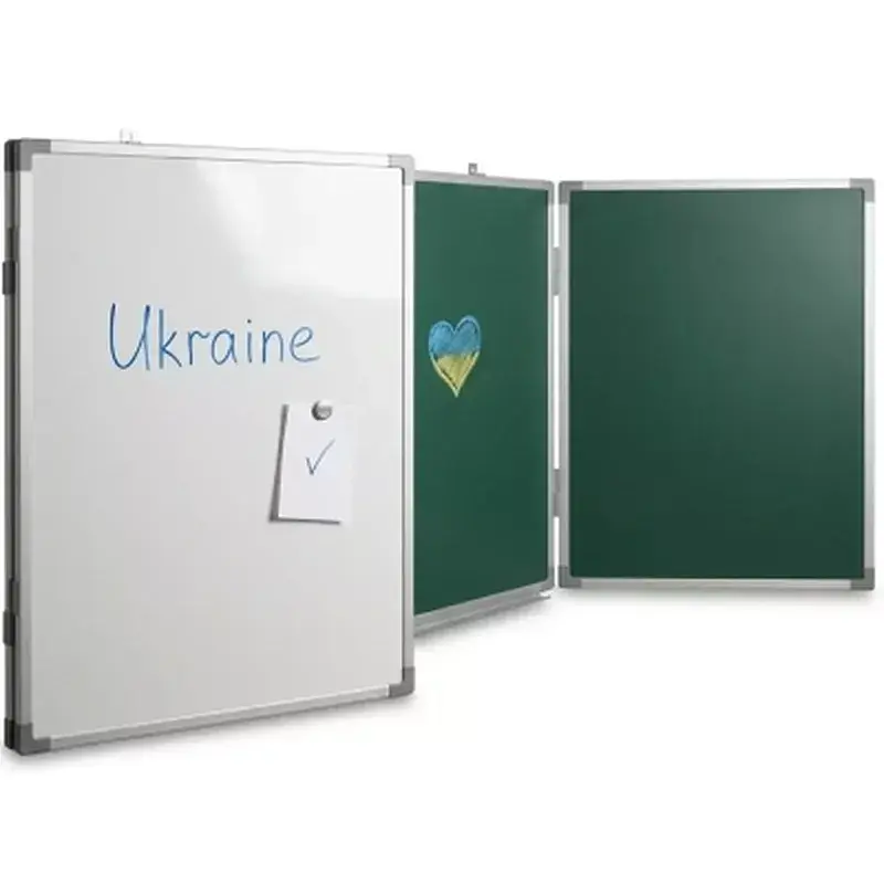 Шкільна дошка Sector офісна, комбінована, магнітна, крейдяно-маркерна 300 х 100 см (КМ3010) - фото 3