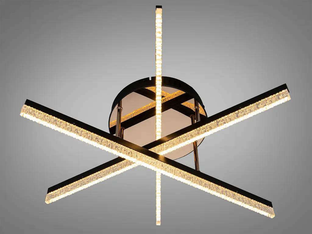 Люстра стельова LED Diasha чорна 48 Вт до 8 м² - фото 2