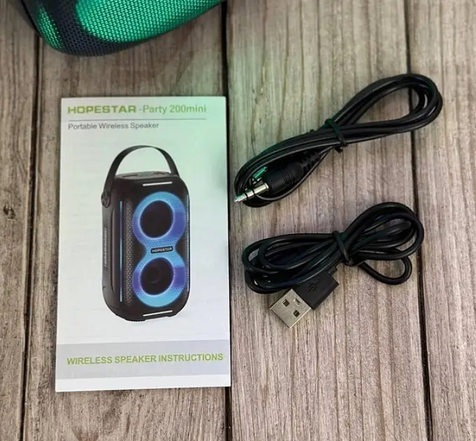 Портативна Bluetooth-колонка Hopestar Party 200 mini Чорний - фото 2