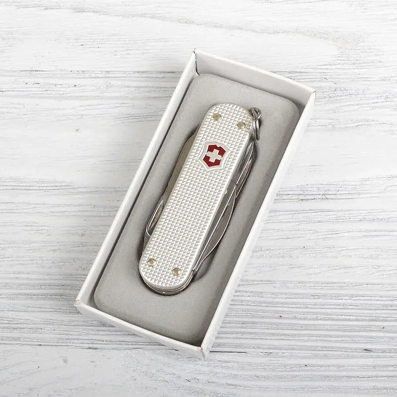 Ніж Victorinox Minichamp Alox 58мм,15функ,ріфл.срібл - фото 2