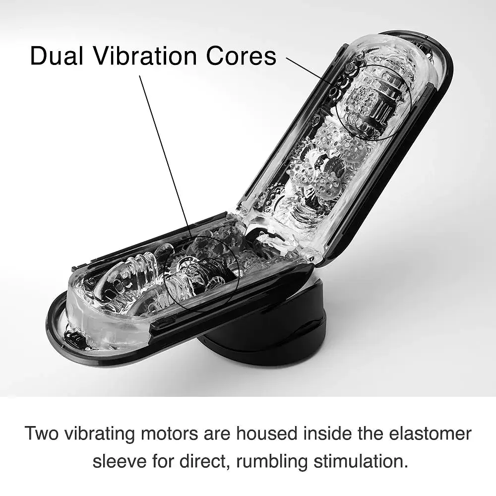 Мастурбатор Tenga Flip Zero Electronic Vibration Black із змінною інтенсивністю, розкладний, 18х7.5 (чорний) - фото 9