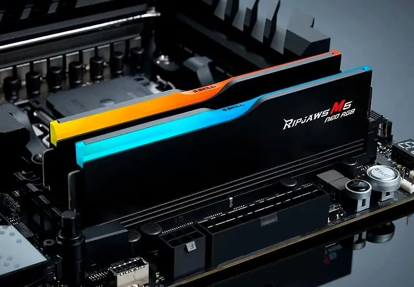 Модуль памяти G.Skill DDR5 32GB (2x16) Ripjaws M5 Neo 6000Mhz RGB Black AMD EXPO (F5-6000J2836G16GX2-RM5NRK) - фото 3