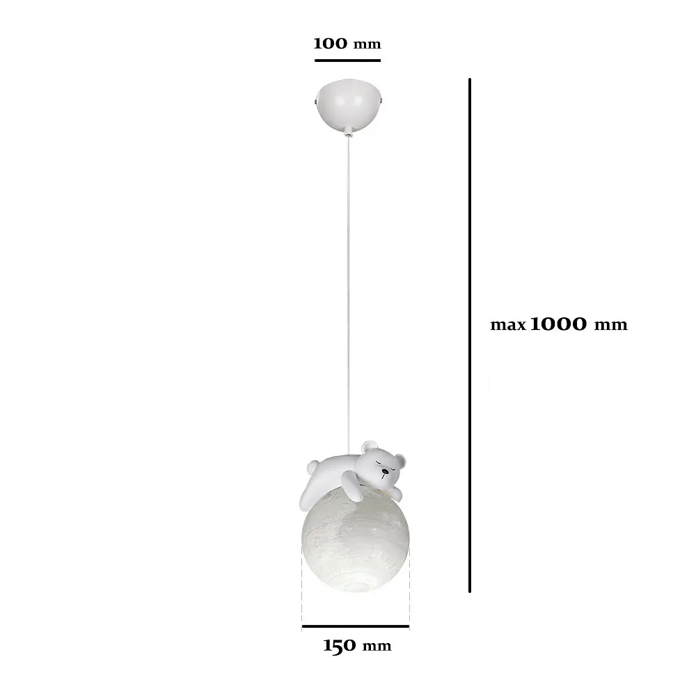 Подвесной светильник Levistella 782150-1 BR, G9, 150 мм, белый, для гостиной - фото 4
