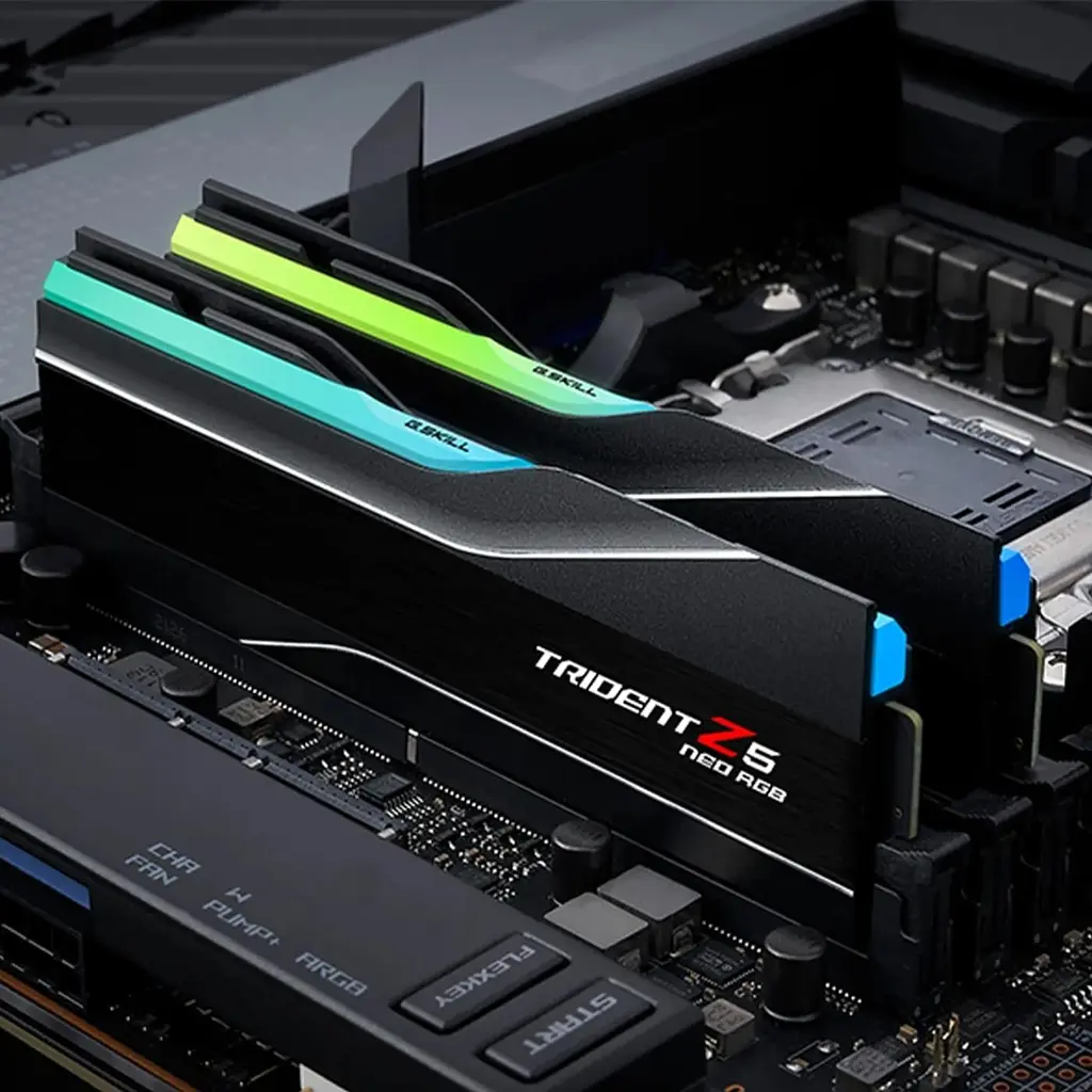 Модуль пам'яті G.Skill DDR5 32GB (2x16) Trident Z5 Neo RGB Black 6400MHz AMD EXPO(F5-6400J3239G16GX2-TZ5NR) (F5-6400J3239G16GX2-TZ5NR) - фото 4