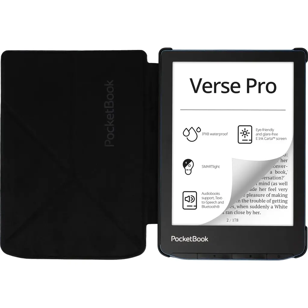 Чехол для электронной книги Pocketbook 6" PB629/634 Origami cover Black (H-SO-634-K-WW) - фото 4