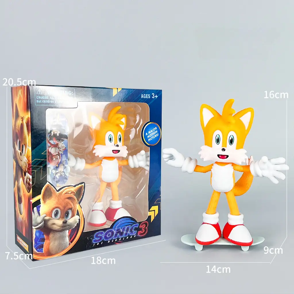 Колекційна ігрова фігурка Тейлз (Tails) у коробці — Sonic The Hedgehog 3 - фото 2