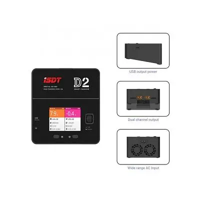 Зарядний пристрій для дрона iSDT D2 MK2 Battery Charger (D2MK2) - фото 2