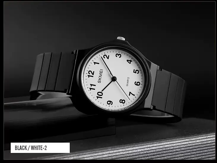Наручний годинник жіночий Skmei 1419 Black White 2, 1419BKWT-NM (18417) - фото 3