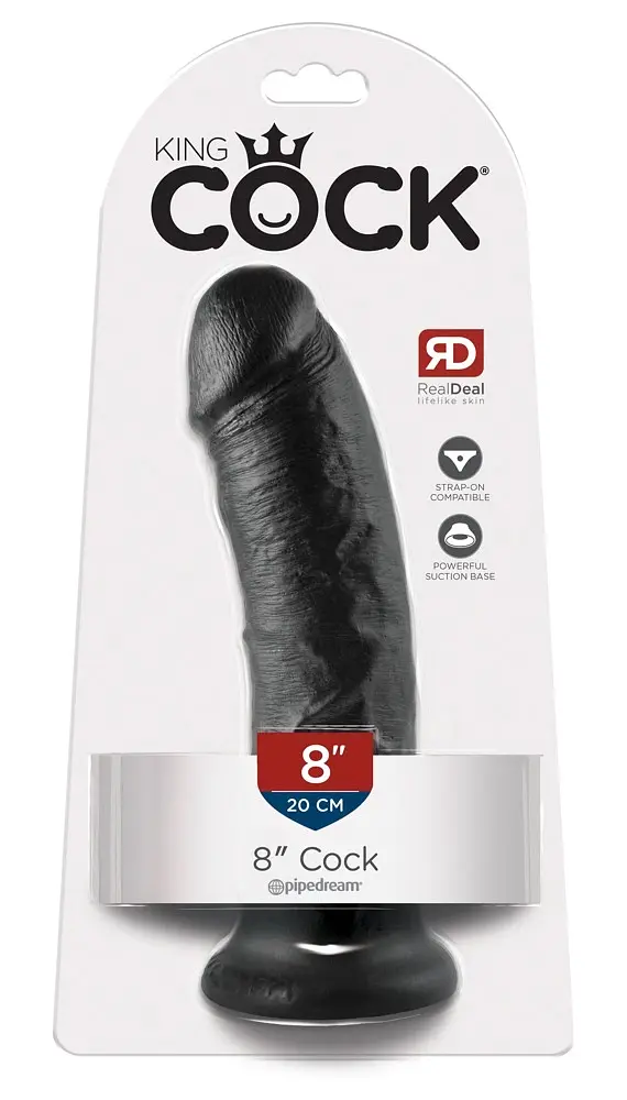 Фалоімітатор Pipedream Cock 8 Inch, 20 см (чорний) - фото 4
