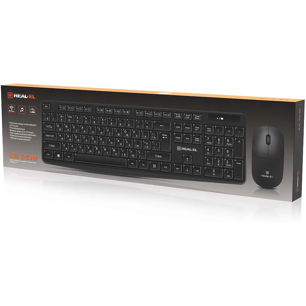 Комплект REAL-EL Kit 551W Wireless Black (EL123100048) - фото 12