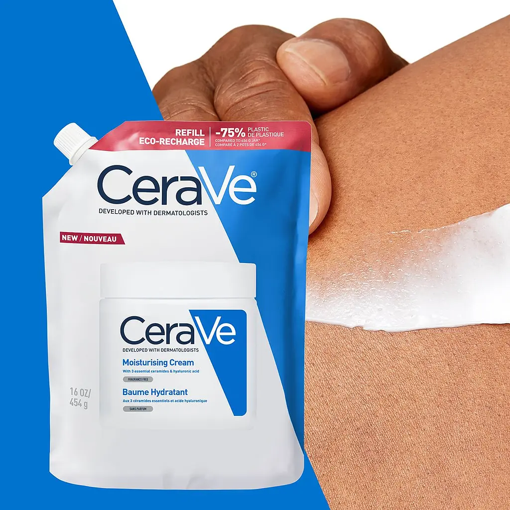 Набір: Зволожуючий крем CeraVe для сухої та дуже сухої шкіри обличчя та тіла 340 мл + Зволожуючий крем CeraVe 454 г - фото 9