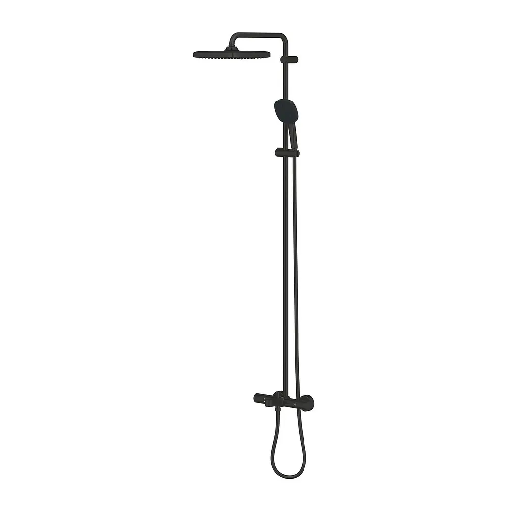 Душова система термостатична Grohe QuickFix Vitalio Comfort System 250 269842431, Чорний матовий - фото 4