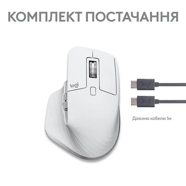 Миша бездротова Logitech MX Master 3S For Mac Pale Grey (910-006572) - фото 6