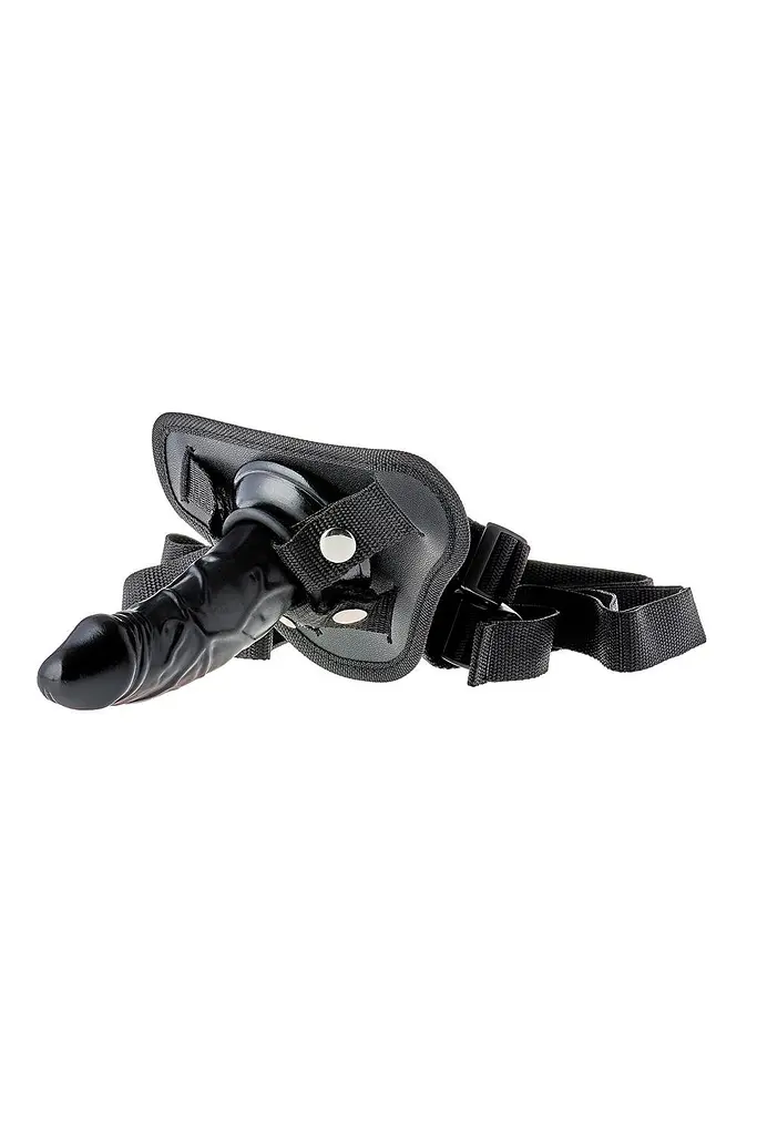 Страпон Dream Toys Blaze Harness with Dildo, 13 см (чорний) - фото 6