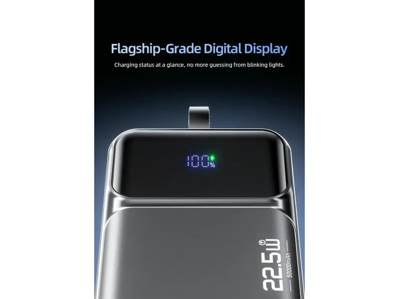 Зовнішній акумулятор (Power Bank) Awei PA-106 50000mAh Black - фото 10