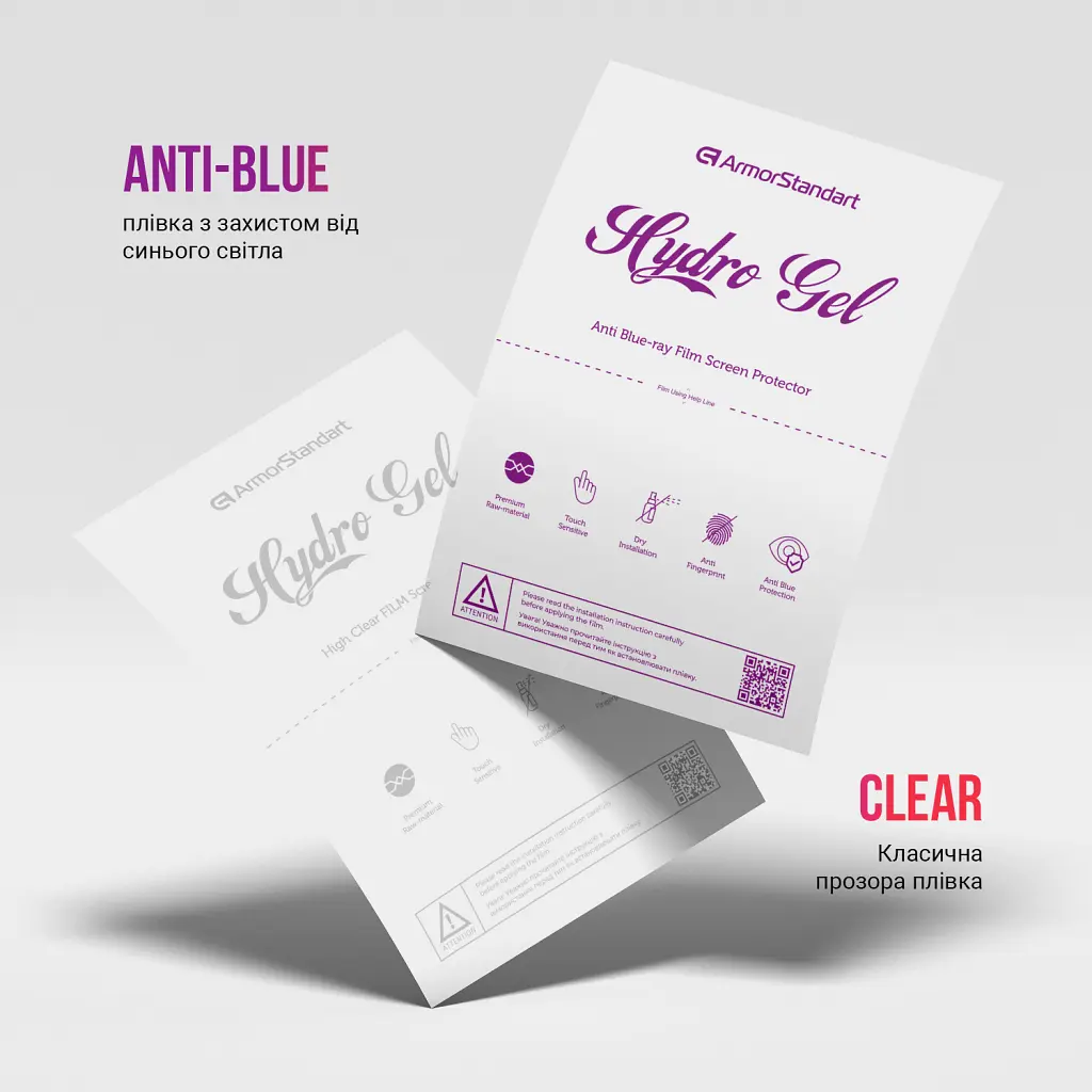 Пленка защитная Armorstandart Kit Clear + Anti-Blue Samsung A25 5G (A256) (ARM80686) - фото 2