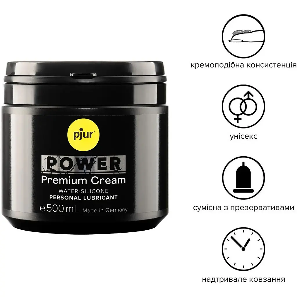 Лубрикант для фистинга Pjur Power Premium Cream 500 мл - фото 2