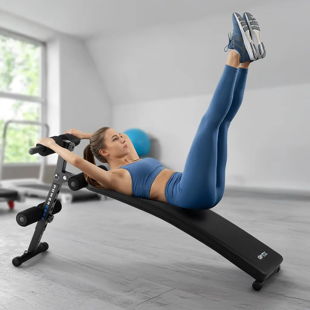 Похила лава для тренувань преса Gymtek XL200 з еспандерами для дому - фото 14