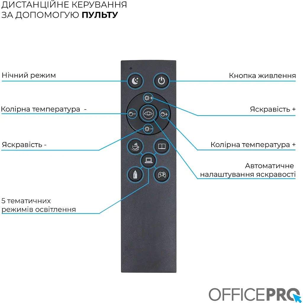Настільна лампа OfficePro LED лампа на монітор SL210B (SL210B) - фото 11