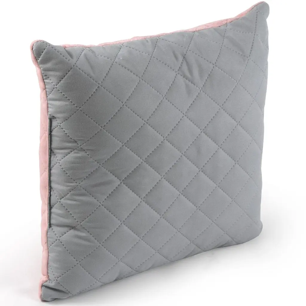 Подушка Руно 40х40 декоративна Pink and Grey ромб (311.55_Pink and Grey ромб) - фото 2