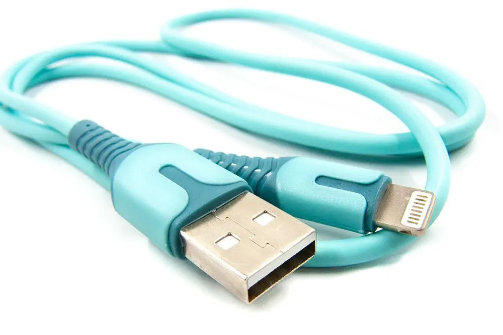 Кабель Dengos USB - Lightning (M/M), 1 м, Blue (PLS-L-IND-SOFT-BLUE) - фото 3