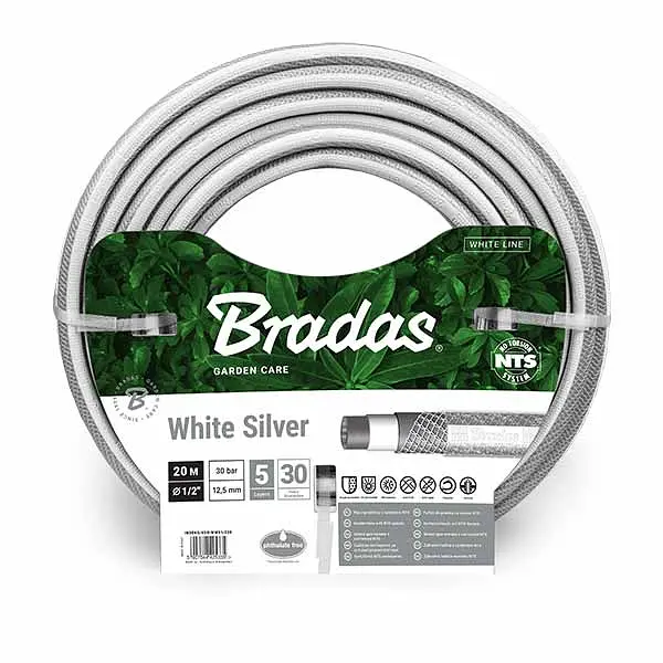 Шланг для поливу NTS WHITE SILVER 3/4" 50м