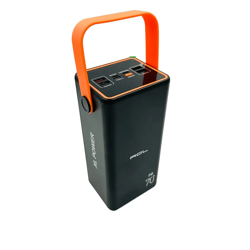 Универсальная зарядная батарея ACL PW-52 70000mAh с быстрой зарядкой 22.5W + прожектор + ручка для переноски - фото 6