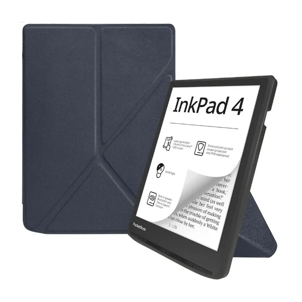 Чохол до електронної книги BeCover Ultra Slim Origami PocketBook 743G InkPad 4/InkPad Color 2/InkPad Color 3 (7.8") Deep Blue (713083) - фото 2