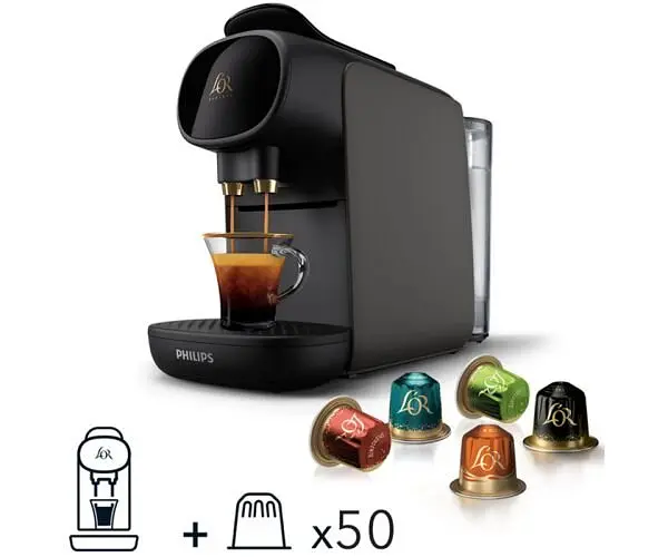 Philips L'OR Barista Sublime, Капсульна кавоварка Філіпс + дегустаційний набір кави Л'ОР у капсулах, 50 шт.