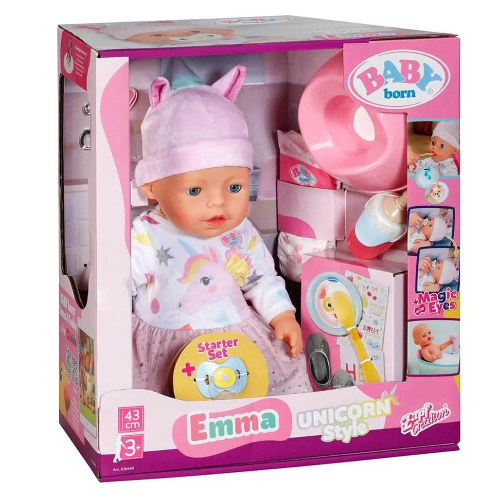 Лялька BABY BORN – ЕММА-ЄДИНОРІГ (43 см, з аксес.) BABY born 836668 - фото 2