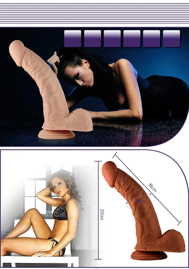 Фаллоимитатор Lovetoy Real Extreme 22 см телесный - фото 6