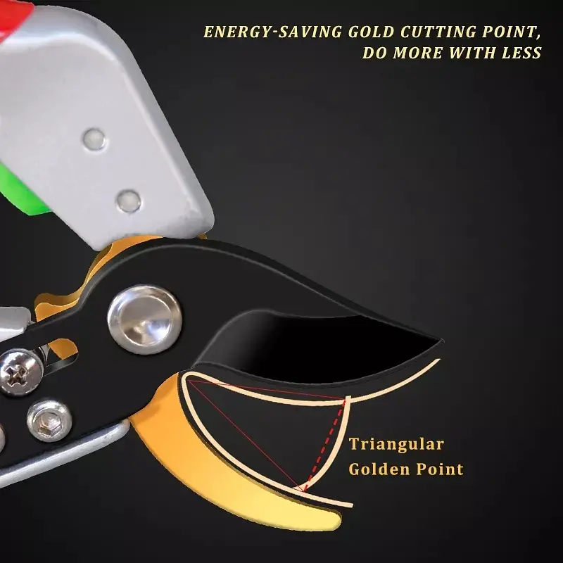 Профессиональный садовый секатор JRF-0103 для обрезки деревьев, кустов, роз - фото 8