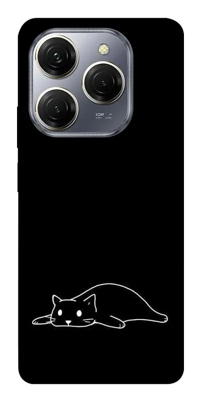 TPU чохол Demsky Lazy cat для TECNO Spark 20 Pro