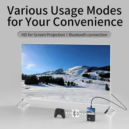 Портативна ігрова консоль Anbernic RG 40XXV 64GB Прозорий чорний - фото 9