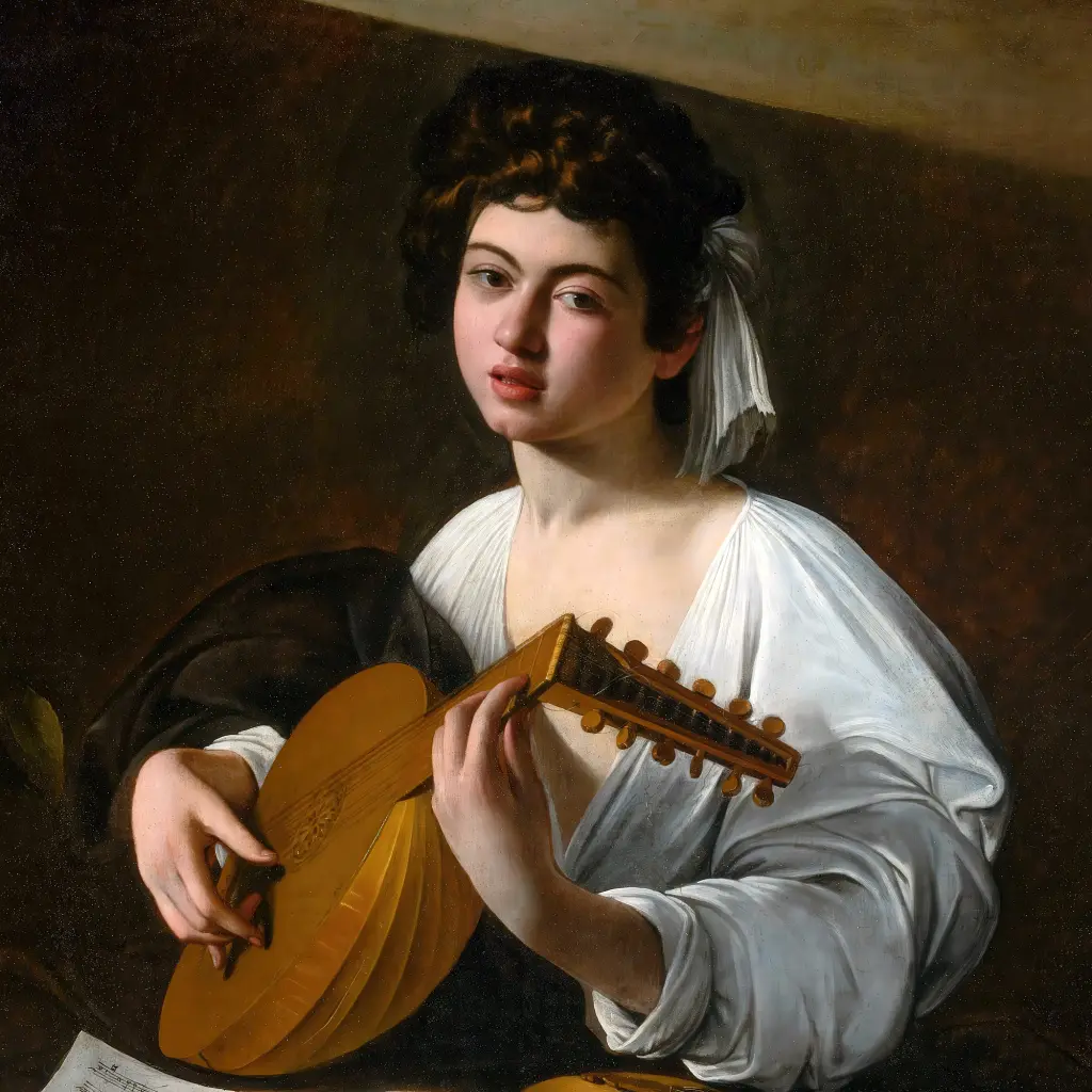Інтер'єрна картина Лютніст, Караваджо, Caravaggio, інтер'єрний декор, 60×75 см (id7009) - фото 7