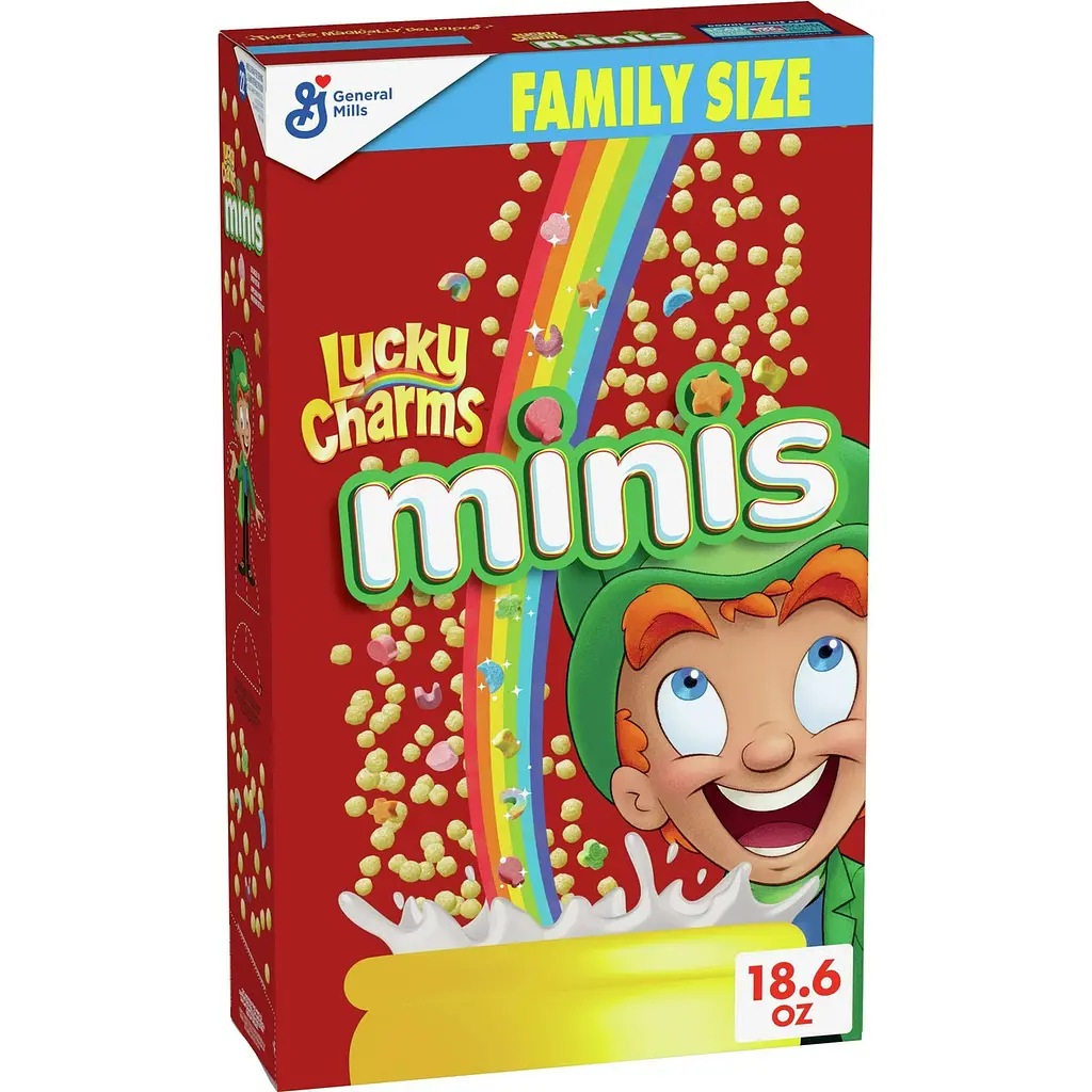 Сухий сніданок Lucky Charms Minis Cereal with Marshmallows Family Size 527г