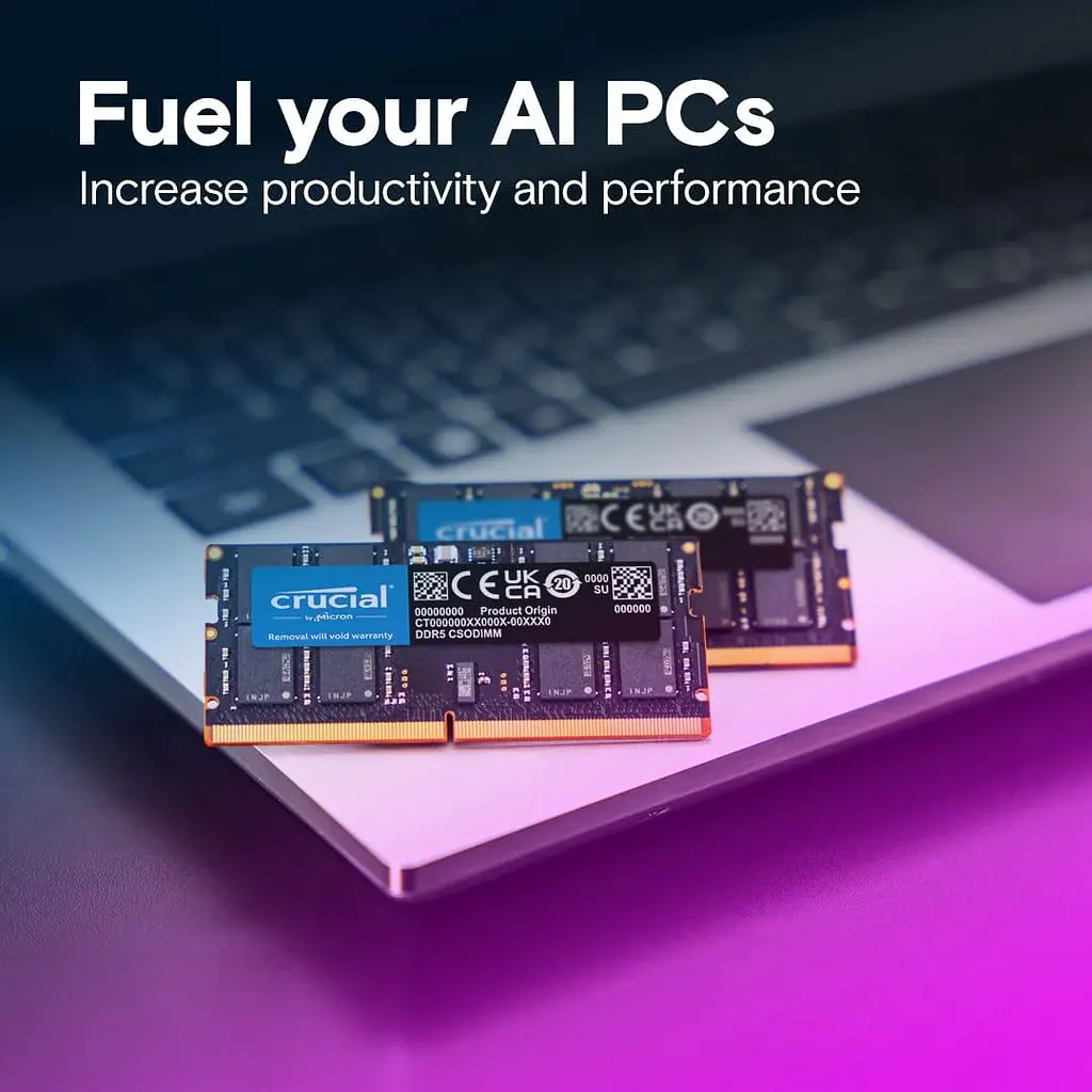 Модуль пам'яті Crucial DDR5 32GB 6400Mhz CSODIMM CL52 (CT32G64C52CS5) - фото 6