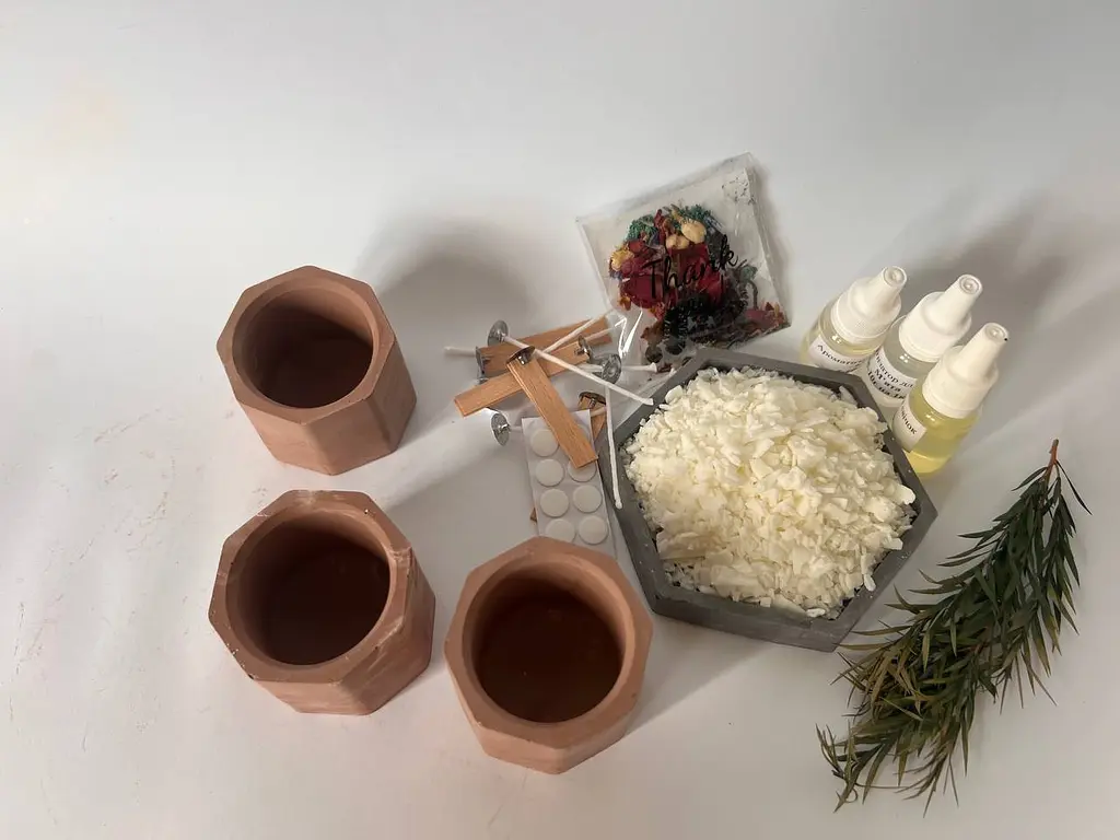Подарунковий набір для створення 3 свічок CandleCraft Mini, коричневий - фото 3