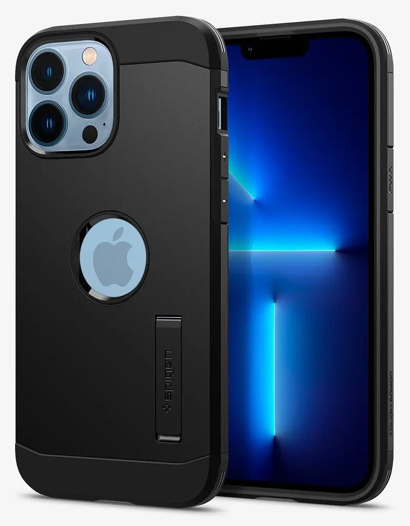 Чохол протиударний із підставкою Spigen Tough Armor для iPhone 13 Pro Max (6.7") Black