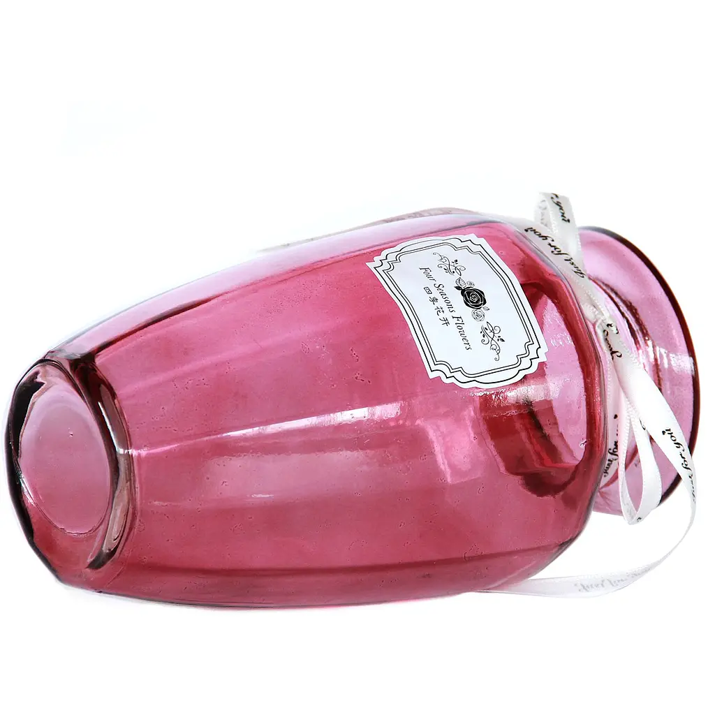 Ваза для цветов Crystal Jane 20 см розовая (83210414_YBCG-210414-29/3) - фото 2