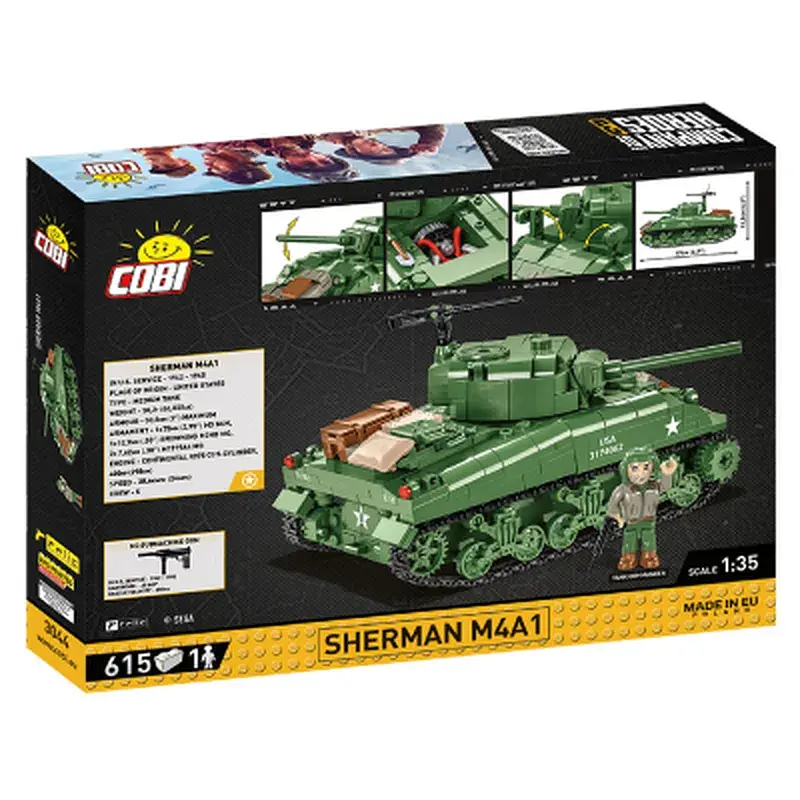 Конструктор Cobi Company of Heroes 3 Танк M4 Шерман, 615 деталей (COBI-3044) - фото 2