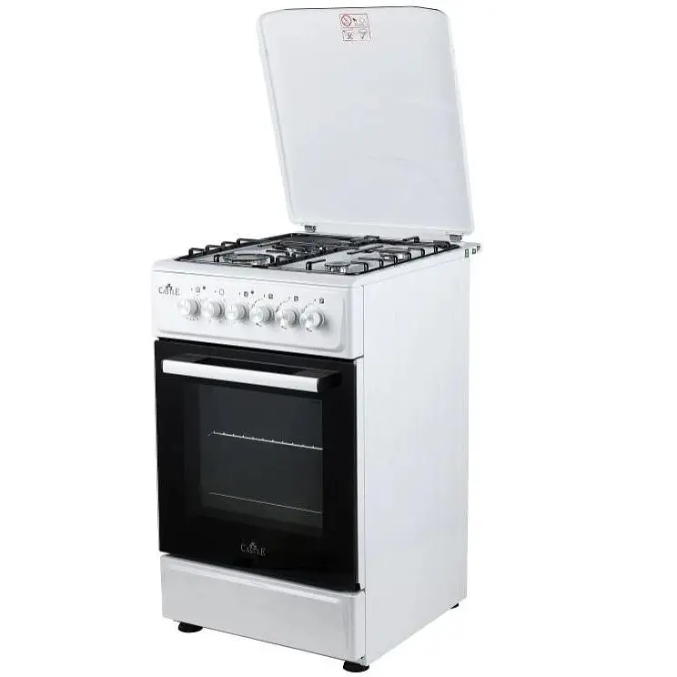 Плита комбинированная Castle CPEG-50W (3+1) (белая) - фото 3